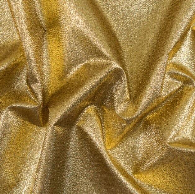 Metallic Lame | Metallic Satin Lame | 60" Wide | Gold and Silver | Satin Woven Lame | Fabric mytextilefabric