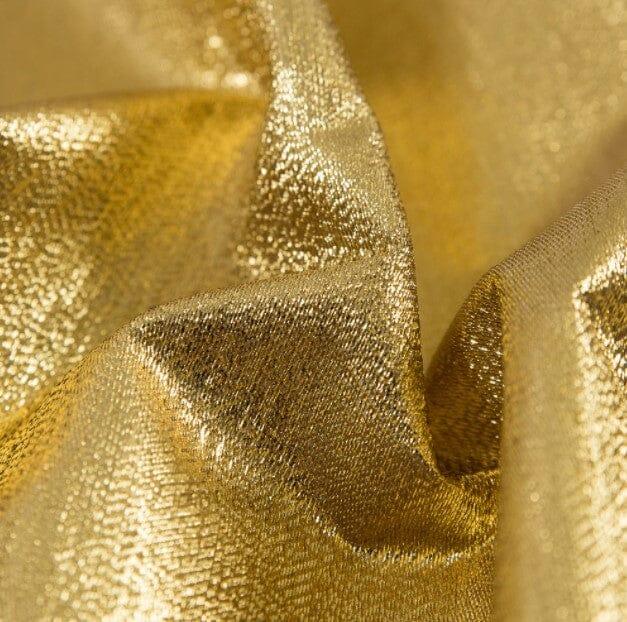 Metallic Lame | Metallic Satin Lame | 60" Wide | Gold and Silver | Satin Woven Lame | Fabric mytextilefabric