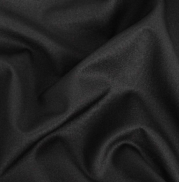 Black Polyester Suiting Fabric | 58" Wide | Black Woven Polyester Suiting Fabric | Fabric mytextilefabric