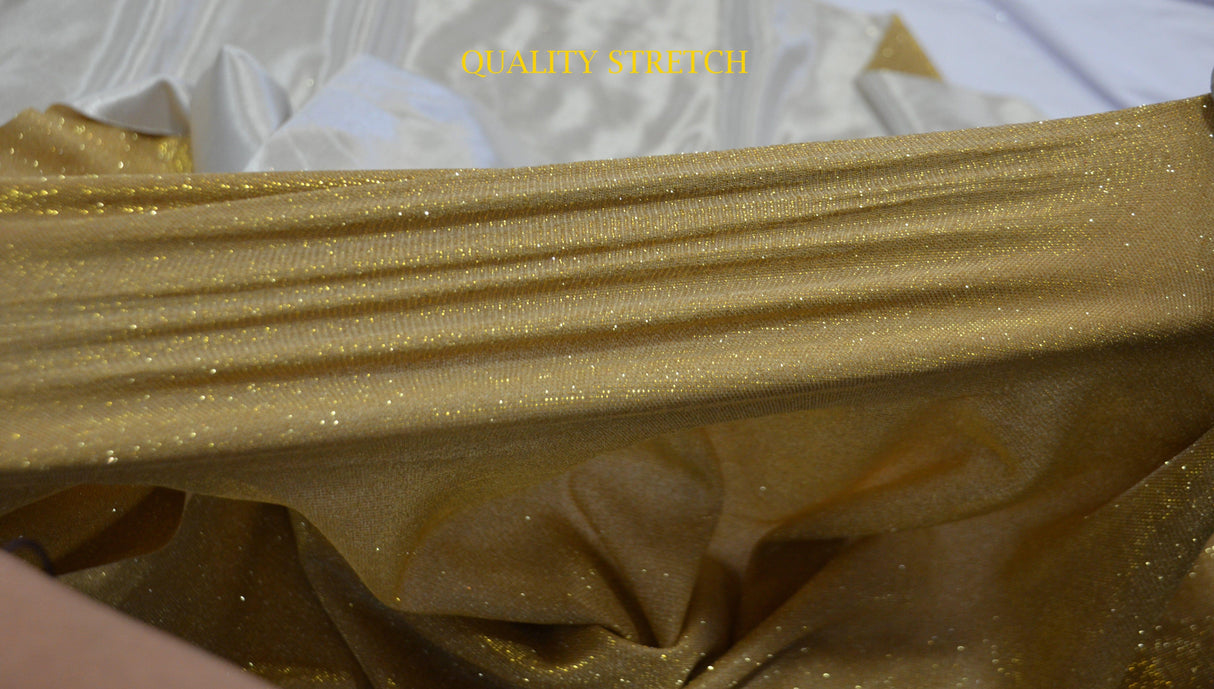 Stretch Glimmer Knit Fabric | 2 Way Stretch | 56" Wide | Metallic Glitter Spandex Knit Fabric | Fabric mytextilefabric