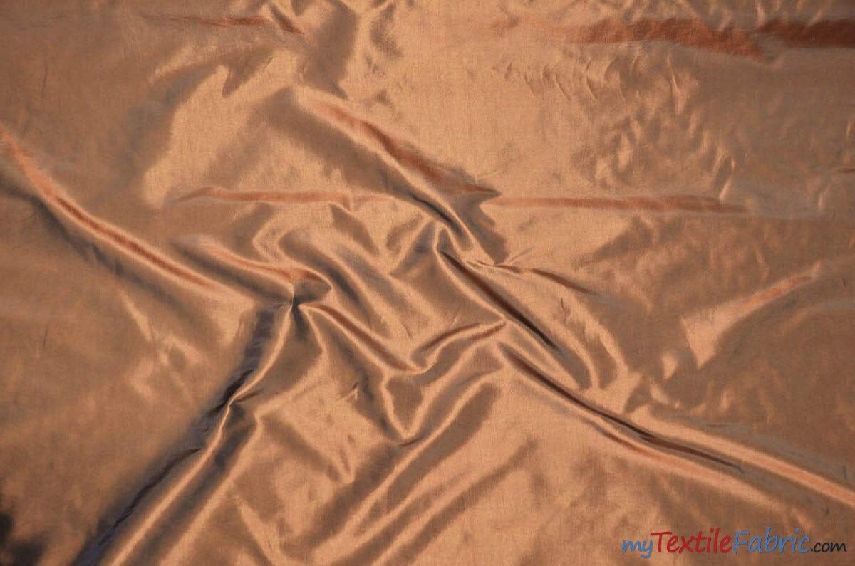 Taffeta Fabric | Two Tone Taffeta Fabric | Non Stretch Taffeta | 60" Wide | Multiple Solid Colors | Continuous Yards | Fabric mytextilefabric Yards Amber