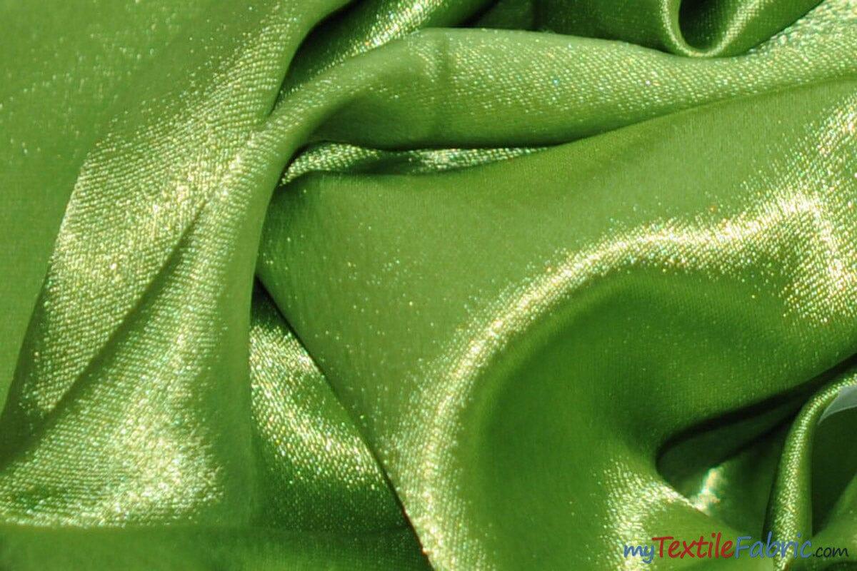 Superior Quality Crepe Back Satin | Japan Quality | 60" Wide | Continuous Yards | Multiple Colors | Fabric mytextilefabric Yards Avocado