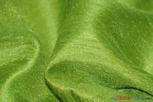 Load image into Gallery viewer, Shantung Satin Fabric | Satin Dupioni Silk Fabric | 60&quot; Wide | Multiple Colors | Wholesale Bolt | Fabric mytextilefabric Bolts Avocado 
