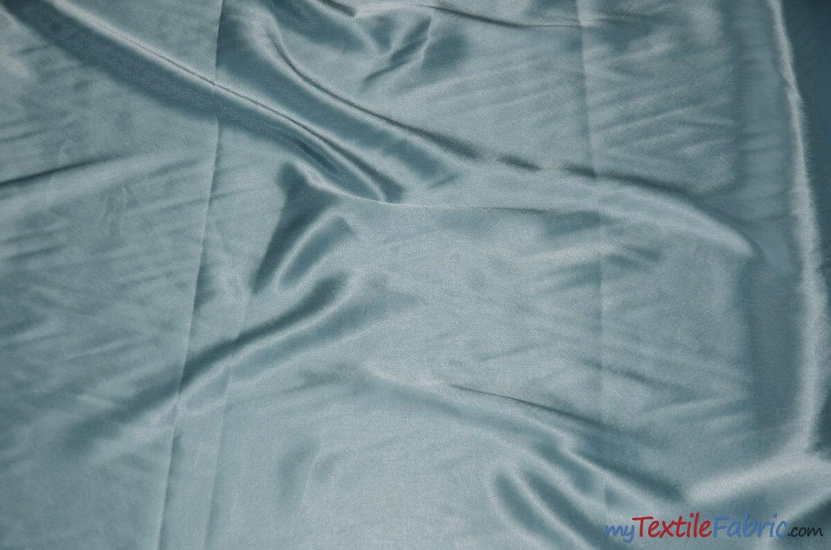 Crepe Back Satin | Korea Quality | 60" Wide | Continuous Yards | Multiple Colors | Fabric mytextilefabric Yards Baby Blue