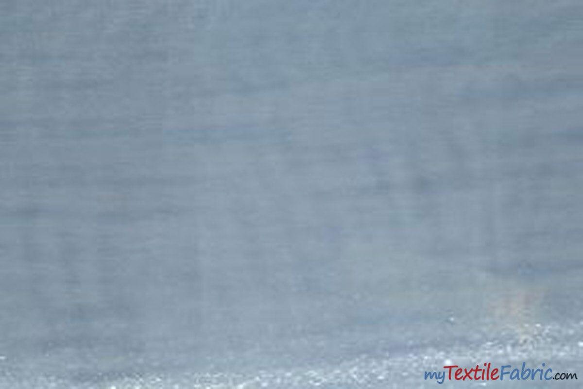 Crystal Organza Fabric | Sparkle Sheer Organza | 60" Wide | Continuous Yards | Multiple Colors | Fabric mytextilefabric Yards Baby Blue