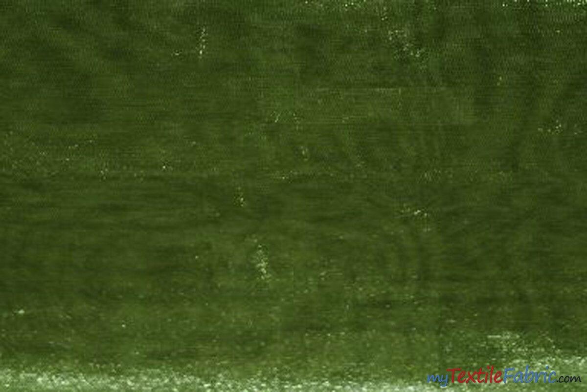 Crystal Organza Fabric | Sparkle Sheer Organza | 60" Wide | Continuous Yards | Multiple Colors | Fabric mytextilefabric Yards Bamboo