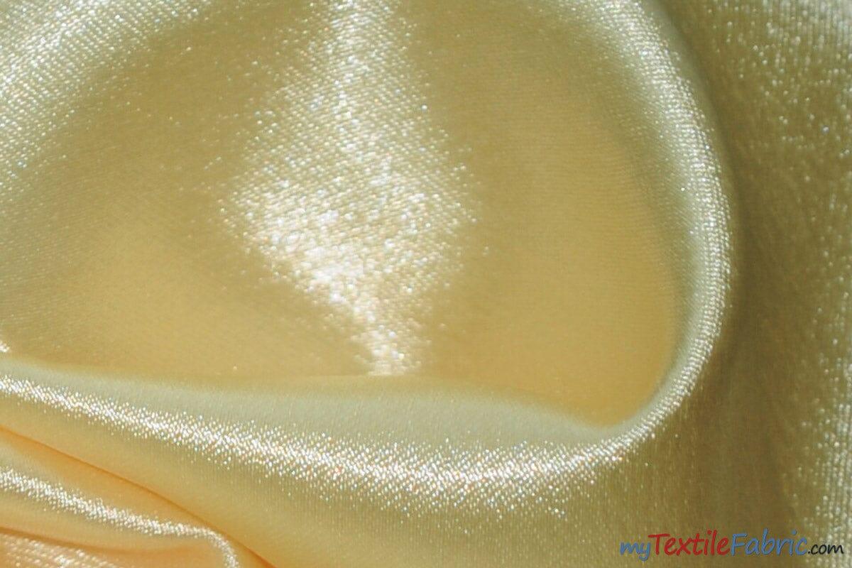 Superior Quality Crepe Back Satin | Japan Quality | 60" Wide | Continuous Yards | Multiple Colors | Fabric mytextilefabric Yards Banana