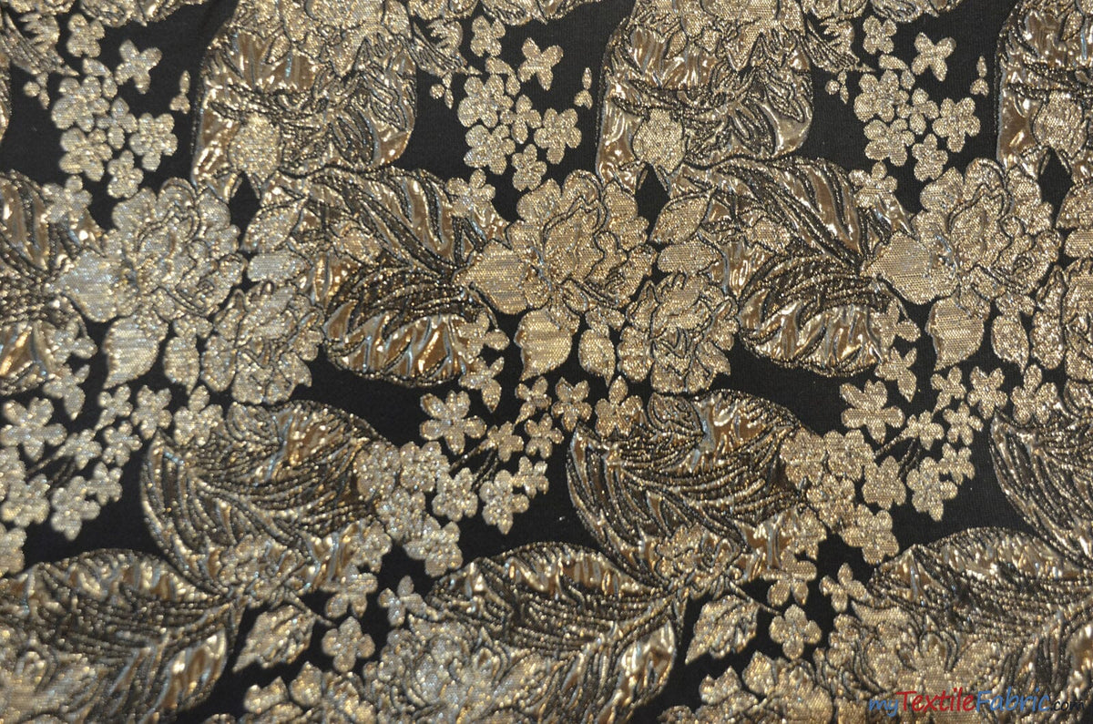 Botanical Bubble Metallic Jacquard, Design 16975A, 54 Wide