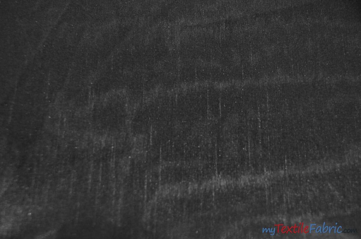 IFR Extra Wide Dupioni Silk | 100% Polyester Faux Dupioni Fabric | 120" Wide | Multiple Colors | Fabric mytextilefabric Yards Black