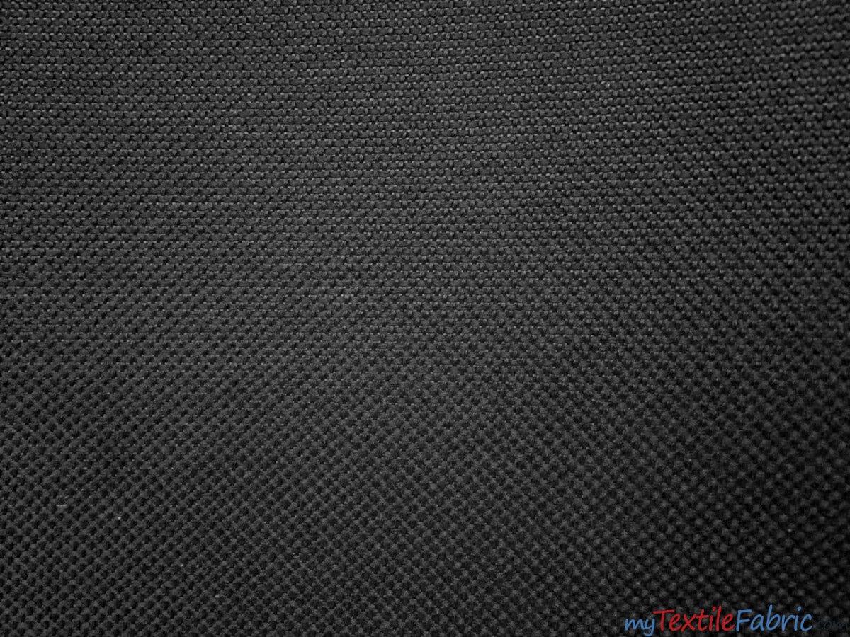 Waterproof Sun Repellent Canvas Fabric | 58" Wide | 100% Polyester | Great for Outdoor Waterproof Pillows, Tents, Covers, Bags, Patio Fabric mytextilefabric Yards Black