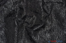 Load image into Gallery viewer, IFR Dull Crush Satin for Drapery | Extra Wide Tergalet Fabric | 108&quot; Wide | Multiple Colors | Fabric mytextilefabric Yards Black 
