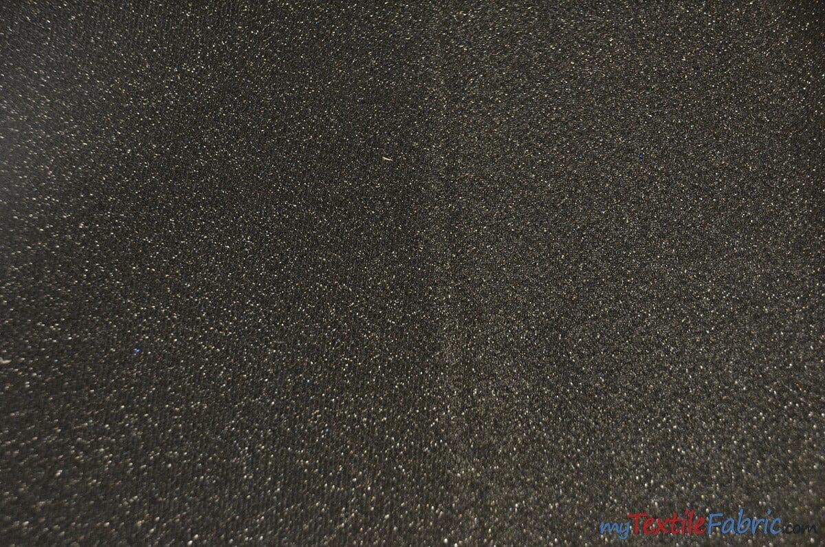 Plain Lurex Fabric | Tinsel Metallic Fabric | 54" Wide | 3 Colors | Fabric mytextilefabric Yards Black