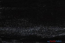Load image into Gallery viewer, Crystal Organza Fabric | Sparkle Sheer Organza | 60&quot; Wide | Wholesale Bolt | Multiple Colors | Fabric mytextilefabric Bolts Black 
