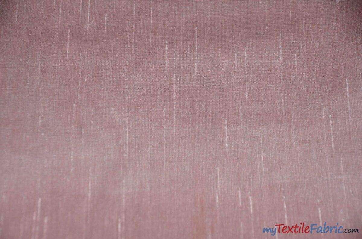 IFR Extra Wide Dupioni Silk | 100% Polyester Faux Dupioni Fabric | 120" Wide | Multiple Colors | Fabric mytextilefabric Yards Blush Pink