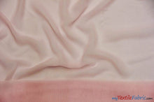 Load image into Gallery viewer, Chiffon Fabric | Super Soft &amp; Flowy | 60&quot; Wide | Wholesale Bolt | Multiple Colors | Fabric mytextilefabric Bolts Blush Pink 
