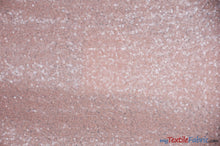 Load image into Gallery viewer, Glitz Mesh Sequins Fabric | 3mm Glitter Sequins | 52&quot; Wide | Multiple Colors | Fabric mytextilefabric Yards Blush Pink (#10 Pink) 
