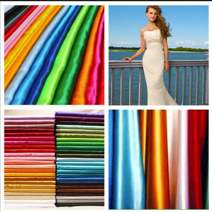 Bridal Satin Fabric | Shiny Bridal Satin | 60" Wide | Multiple Colors | Continuous Yards | Fabric mytextilefabric