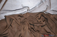 Load image into Gallery viewer, Two Tone Chiffon Fabric | Iridescent Chiffon Fabric | 60&quot; Wide | Clean Edge | Multiple Colors | Wholesale Bolt | Fabric mytextilefabric Bolts Brown Black 
