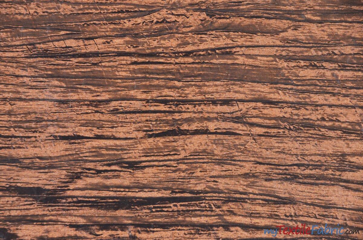 Crease Taffeta Fabric | Crush Taffeta | 52" Wide | Continuous Yards | Multiple Colors | Fabric mytextilefabric Yards Brown