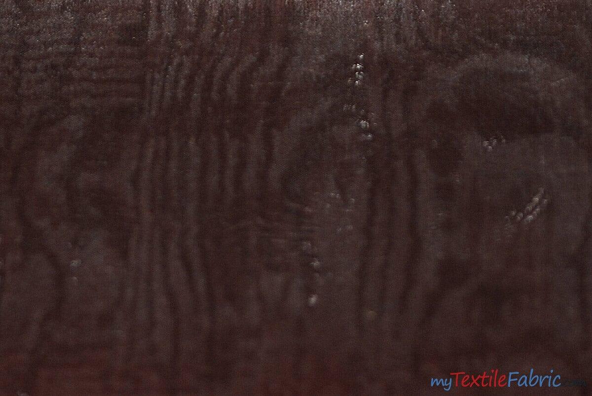 Soft and Smooth Mirror Organza Fabric | 60" Wide | Continuous Yards | Multiple Colors | Fabric mytextilefabric Yards Brown