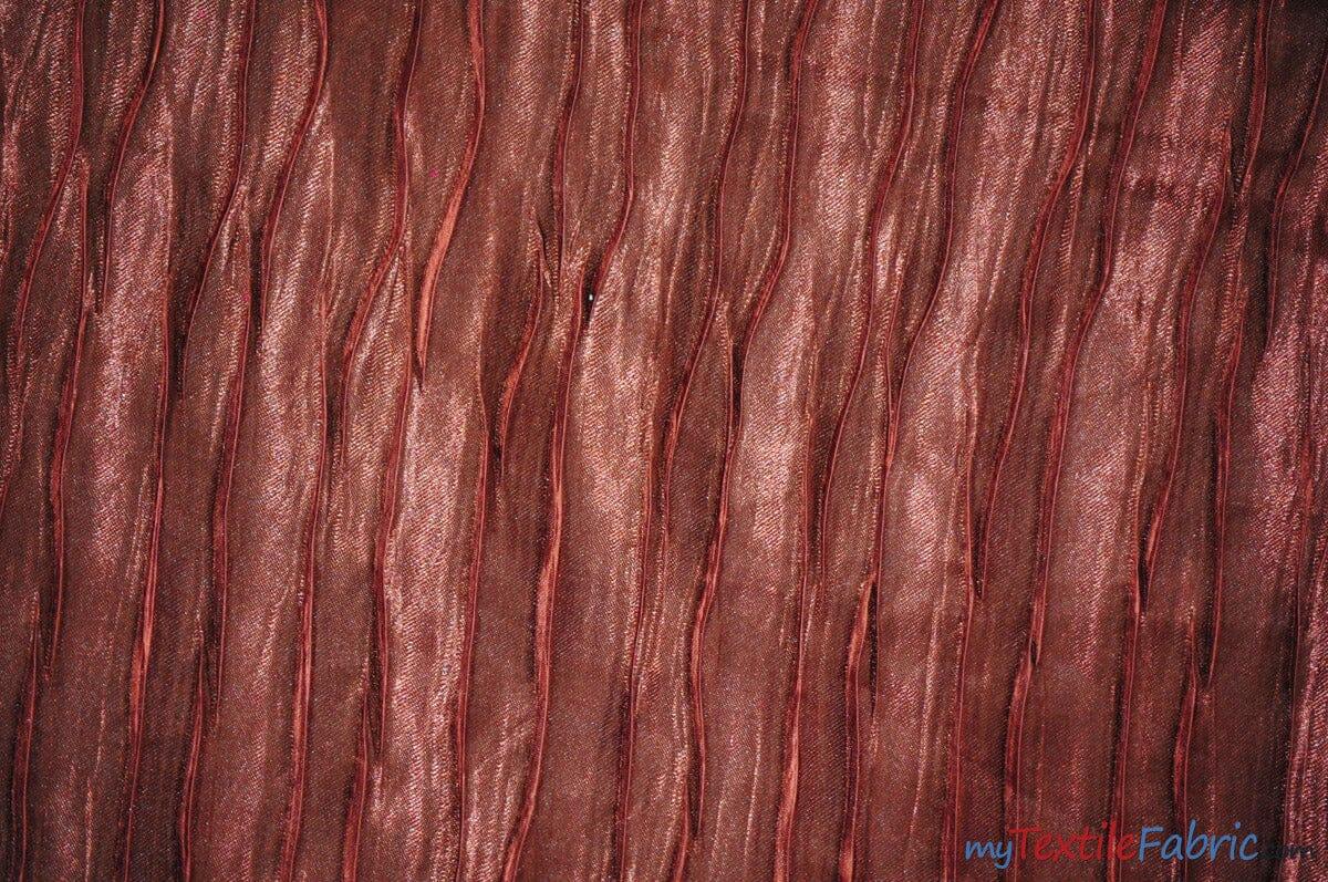 Extra Wide Italian Crush Satin | 108" Wide | Multiple Colors | Fabric mytextilefabric Yards Brown