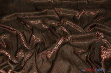 Load image into Gallery viewer, Iridescent Crush Shimmer Fabric | Iridescent Fabric | 54&quot; Wide | Multiple Colors | Sample Swatch | Fabric mytextilefabric Sample Swatches Brown 
