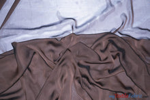 Load image into Gallery viewer, Two Tone Chiffon Fabric | Iridescent Chiffon Fabric | 60&quot; Wide | Clean Edge | Multiple Colors | Continuous Yards | Fabric mytextilefabric Yards Brown 
