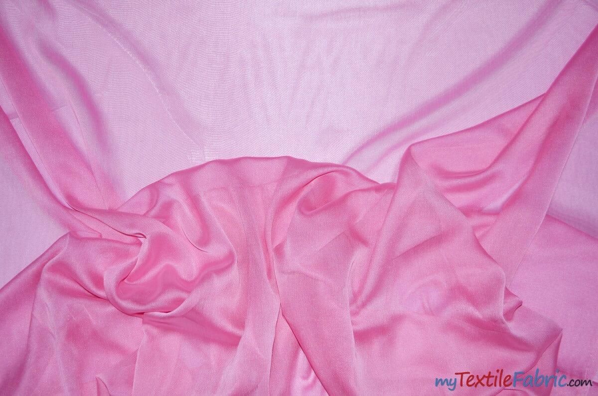 Two Tone Chiffon Fabric | Iridescent Chiffon Fabric | 60" Wide | Clean Edge | Multiple Colors | Continuous Yards | Fabric mytextilefabric Yards Bubble Gum