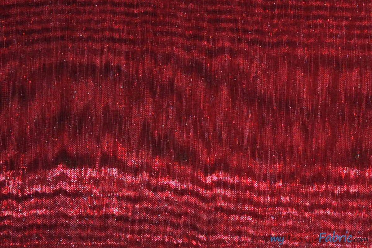 Soft and Smooth Mirror Organza Fabric | 60" Wide | Continuous Yards | Multiple Colors | Fabric mytextilefabric Yards Burgundy