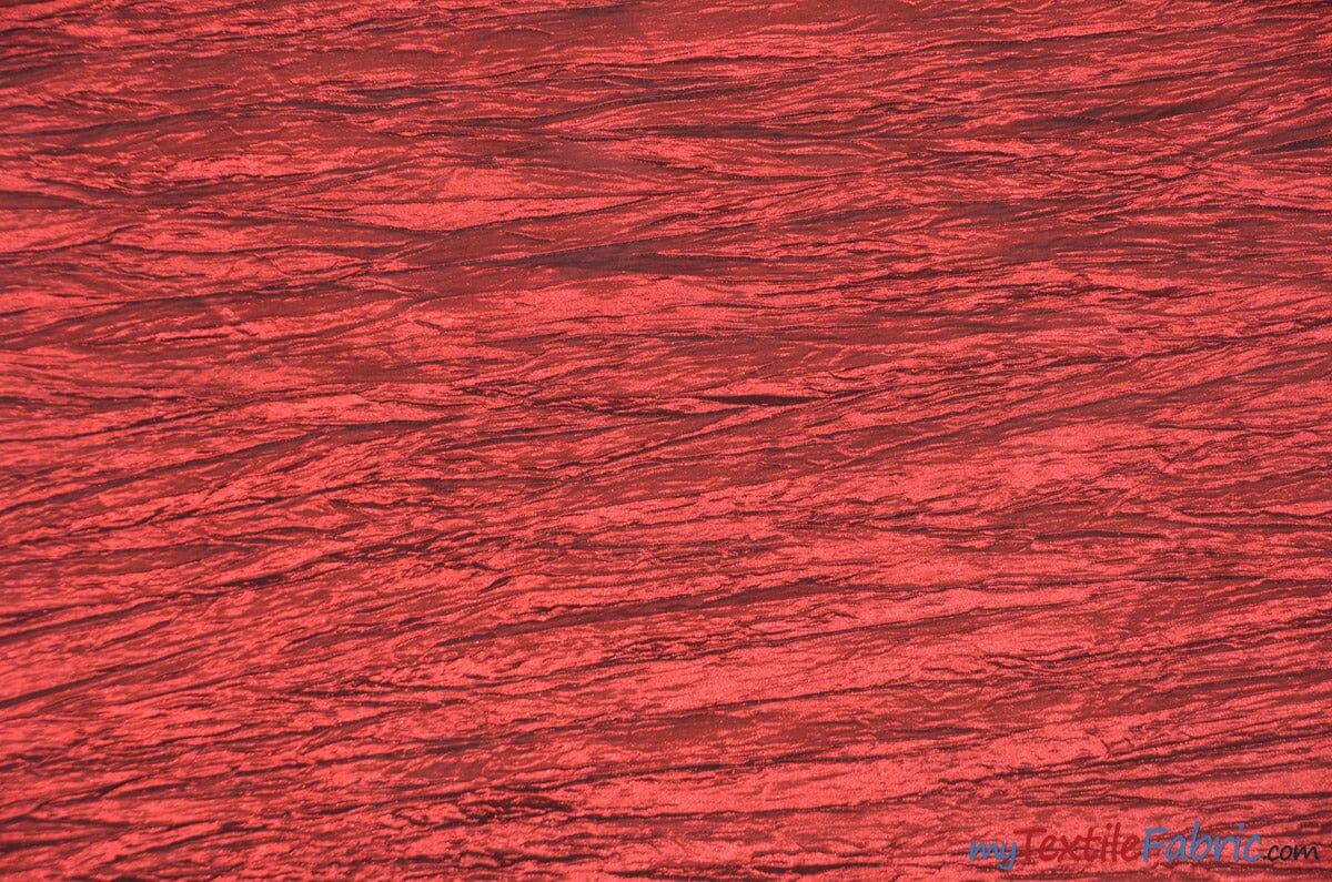 Crease Taffeta Fabric | Crush Taffeta | 52" Wide | Continuous Yards | Multiple Colors | Fabric mytextilefabric Yards Burgundy