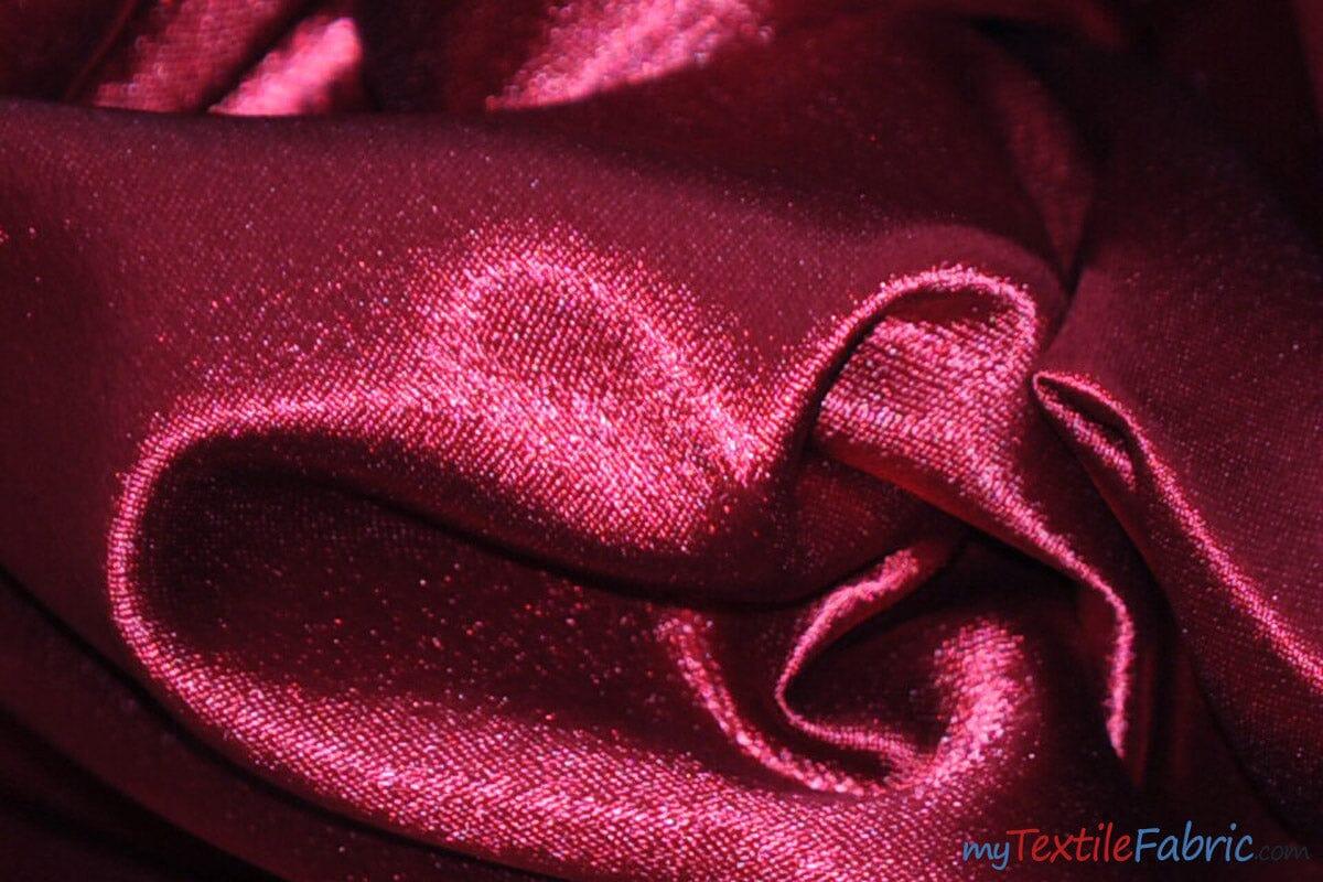 Superior Quality Crepe Back Satin | Japan Quality | 60" Wide | Continuous Yards | Multiple Colors | Fabric mytextilefabric Yards Burgundy
