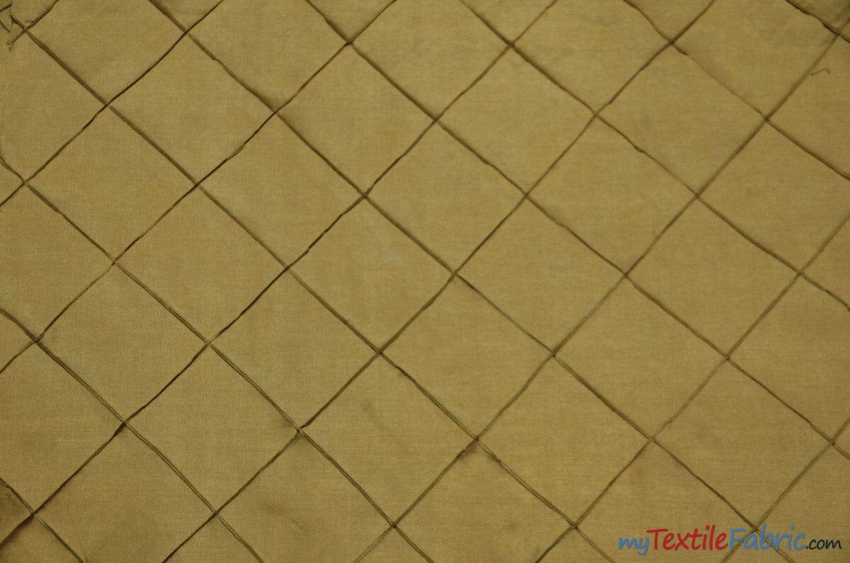 Taffeta Pintuck Fabric | 4"x4" Diamond | Diamond Taffeta Fabric | 58" Wide | Multiple Colors | Continuous Yards | Fabric mytextilefabric Yards Camel