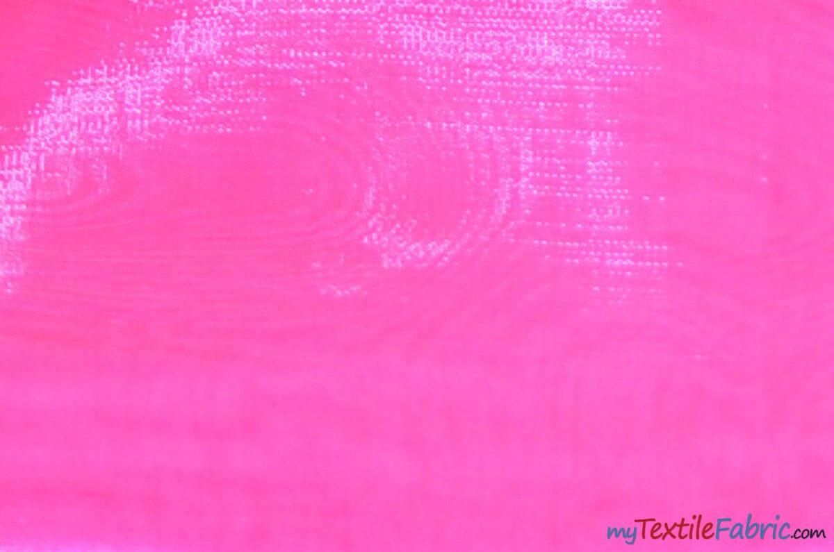 Soft and Smooth Mirror Organza Fabric | 60" Wide | Continuous Yards | Multiple Colors | Fabric mytextilefabric Yards Candy Pink