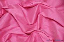 Load image into Gallery viewer, Polyester Silk Fabric | Faux Silk | Polyester Dupioni Fabric | Sample Swatch | 54&quot; Wide | Multiple Colors | Fabric mytextilefabric Sample Swatches Candy Pink 
