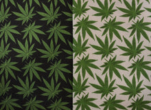 Load image into Gallery viewer, Marijuana Cannabis Leaf Cotton Fabric | 100% Cotton Print | 60&quot; Wide | Ganja Flower Cotton Print | Hemp Leaf Cotton Print | Face Mask, Shirts, Herb Fabric | Fabric mytextilefabric 

