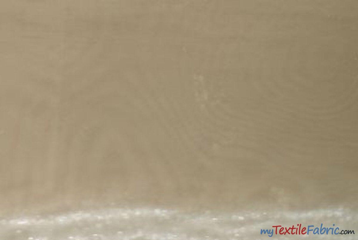 Crystal Organza Fabric | Sparkle Sheer Organza | 60" Wide | Continuous Yards | Multiple Colors | Fabric mytextilefabric Yards Champagne