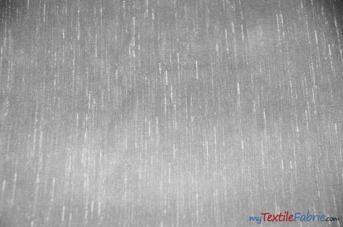 IFR Extra Wide Dupioni Silk | 100% Polyester Faux Dupioni Fabric | 120" Wide | Multiple Colors | Fabric mytextilefabric Yards Charcoal