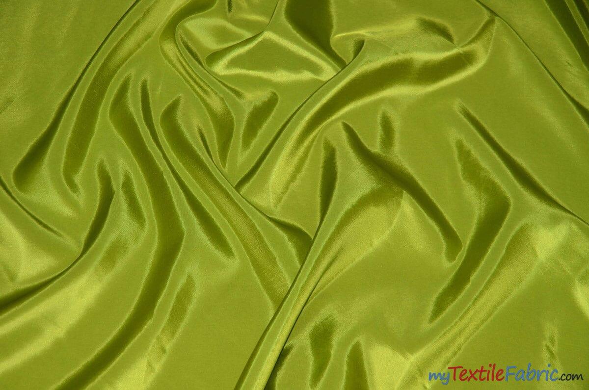 Stretch Taffeta Fabric | 60" Wide | Multiple Solid Colors | Sample Swatch | Costumes, Apparel, Cosplay, Designs | Fabric mytextilefabric Sample Swatches Chartreuse
