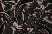 Load image into Gallery viewer, Taffeta Fabric | Two Tone Taffeta Fabric | Non Stretch Taffeta | 60&quot; Wide | Multiple Solid Colors | Wholesale Bolt | Fabric mytextilefabric Bolts Chocolate 
