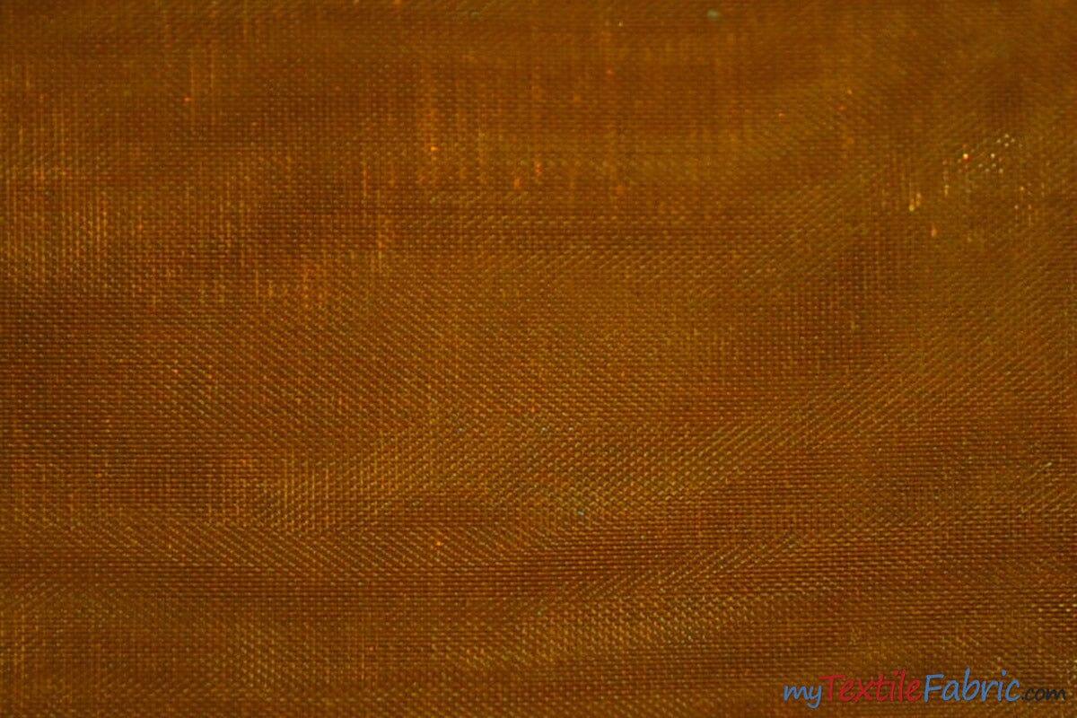 Soft and Smooth Mirror Organza Fabric | 60" Wide | Continuous Yards | Multiple Colors | Fabric mytextilefabric Yards Cinnamon