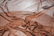 Load image into Gallery viewer, Two Tone Chiffon Fabric | Iridescent Chiffon Fabric | 60&quot; Wide | Clean Edge | Multiple Colors | Continuous Yards | Fabric mytextilefabric Yards Copper 
