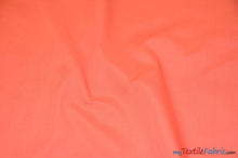 Load image into Gallery viewer, Polyester Cotton Broadcloth Fabric | 60&quot; Wide | Solid Colors | Sample Swatch | Multiple Colors | Fabric mytextilefabric Sample Swatches Coral 
