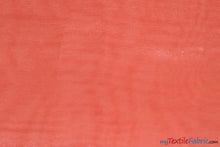 Load image into Gallery viewer, Crystal Organza Fabric | Sparkle Sheer Organza | 60&quot; Wide | Continuous Yards | Multiple Colors | Fabric mytextilefabric Yards Coral 
