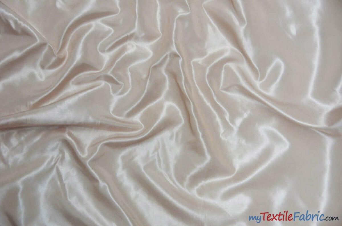 Stretch Taffeta Fabric | 60" Wide | Multiple Solid Colors | Sample Swatch | Costumes, Apparel, Cosplay, Designs | Fabric mytextilefabric Sample Swatches Cream