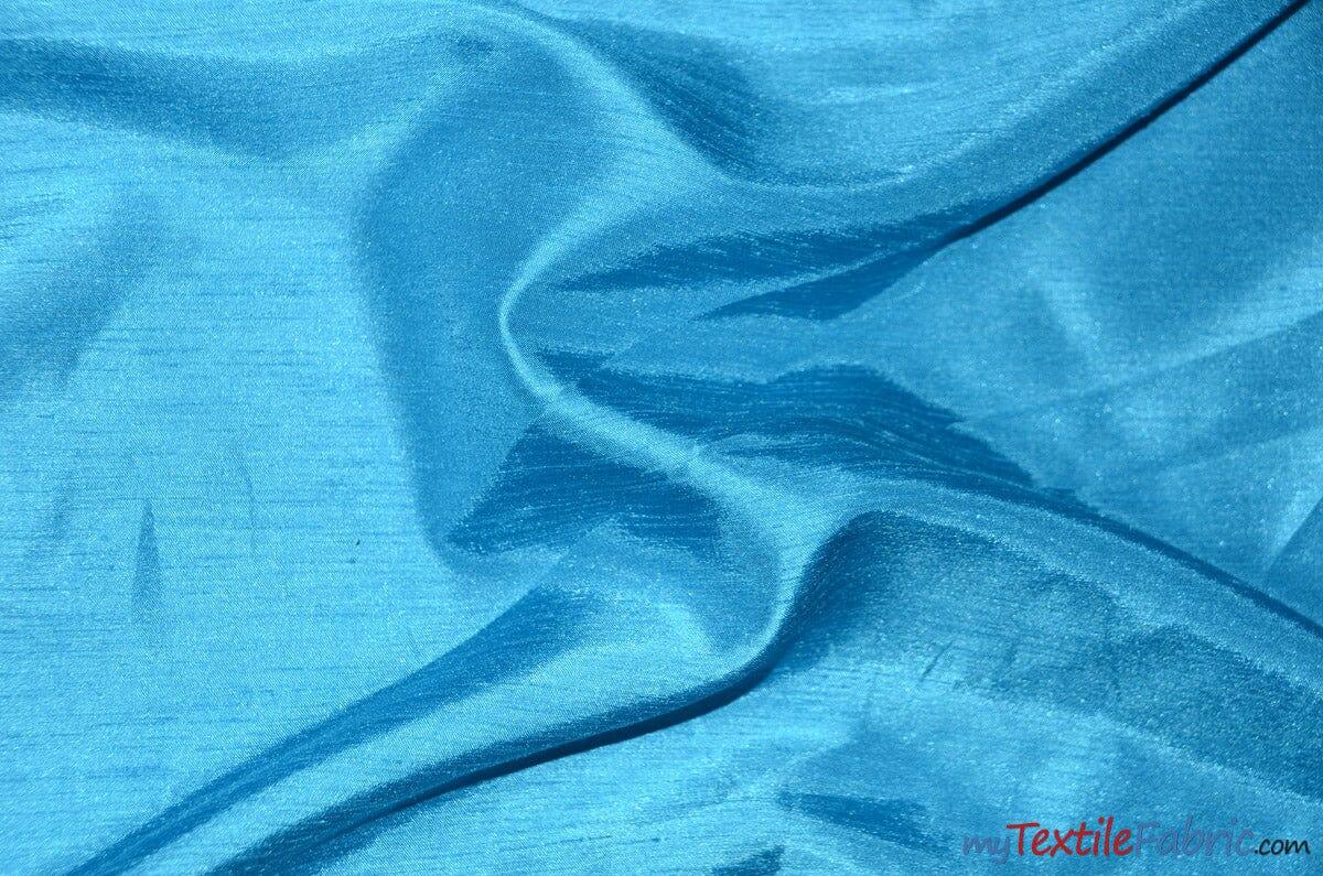 Shantung Satin Fabric | Satin Dupioni Silk Fabric | 60" Wide | Multiple Colors | Continuous Yards | Fabric mytextilefabric Yards Dark Aqua