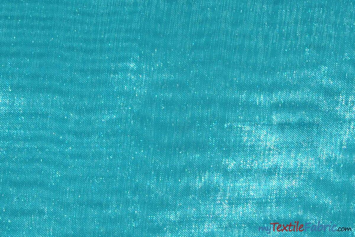Soft and Smooth Mirror Organza Fabric | 60" Wide | Continuous Yards | Multiple Colors | Fabric mytextilefabric Yards Dark Aqua