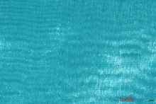 Load image into Gallery viewer, Soft and Smooth Mirror Organza Fabric | 60&quot; Wide | Continuous Yards | Multiple Colors | Fabric mytextilefabric Yards Dark Aqua 
