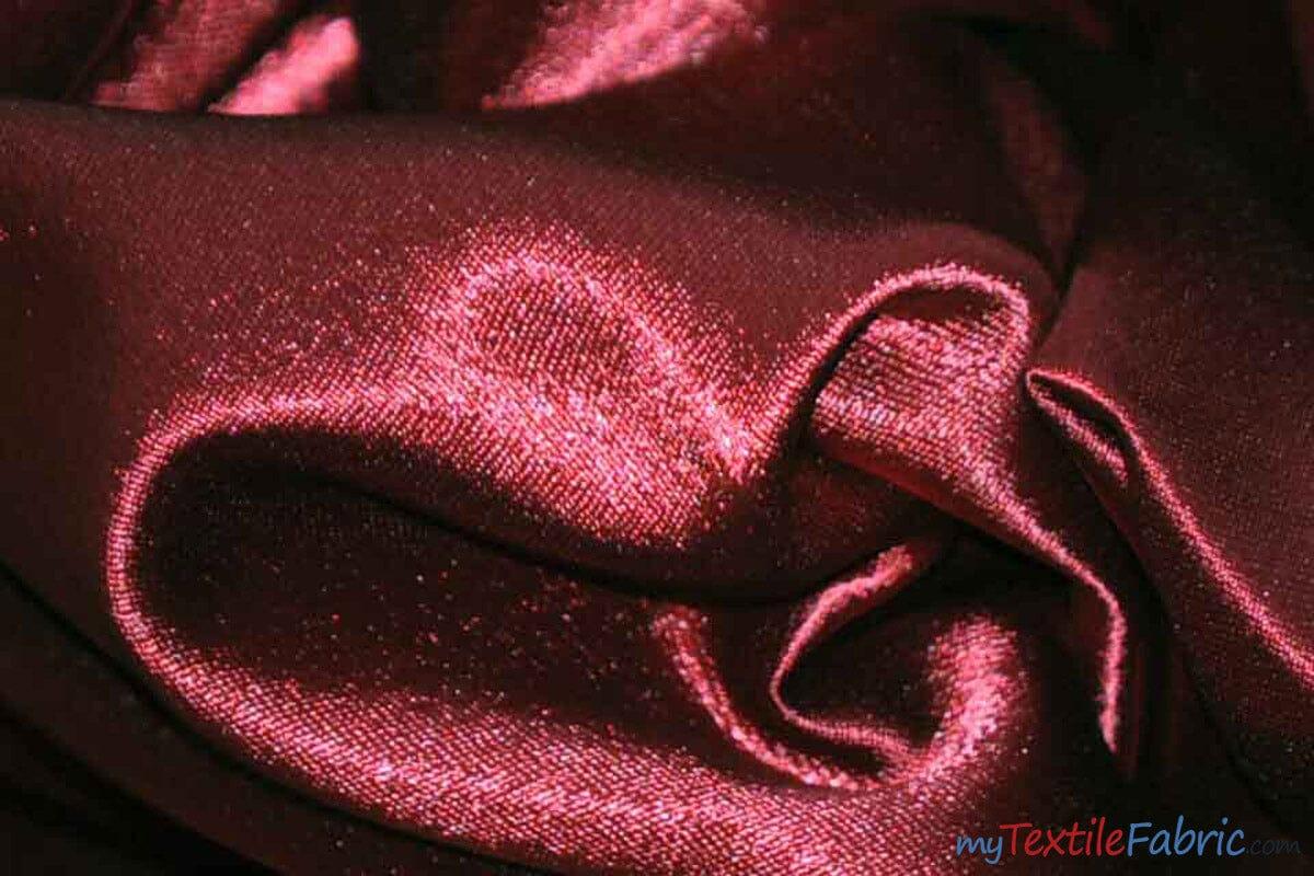 Superior Quality Crepe Back Satin | Japan Quality | 60" Wide | Continuous Yards | Multiple Colors | Fabric mytextilefabric Yards Dark Burgundy