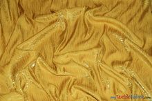Load image into Gallery viewer, Iridescent Crush Shimmer Fabric | Iridescent Fabric | 54&quot; Wide | Multiple Colors | Wholesale Bolt | Fabric mytextilefabric Bolts Dark Gold 
