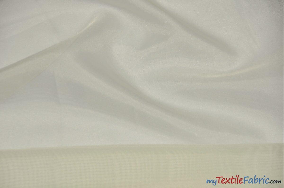 IFR Sheer Voile Fabric | 40 Colors | 120" Wide x 120 Yard Bolt | Wholesale Bolt for Wedding and Drape Panels and Home Curtain Panel | Fabric mytextilefabric Bolts Dark Ivory